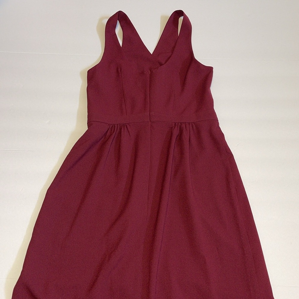 🆕 Park & Fifth “Gabriola” Burgundy Long Sleeveless Dress - Women’s Size 4 - Picture 3 of 12
